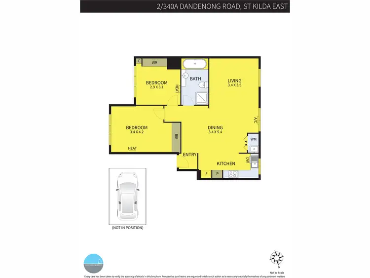 Floorplan of Homely apartment listing, 2/340A Dandenong Road, St Kilda East VIC 3183