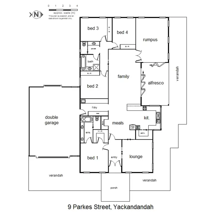 Floorplan of Homely house listing, 9 Parkes Street, Yackandandah VIC 3749