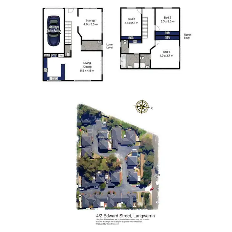 Floorplan of Homely townhouse listing, 4/2 Edward Street, Langwarrin VIC 3910
