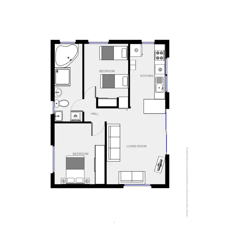 Floorplan of Homely unit listing, 3/15-17 Ocean Drive, Merimbula NSW 2548