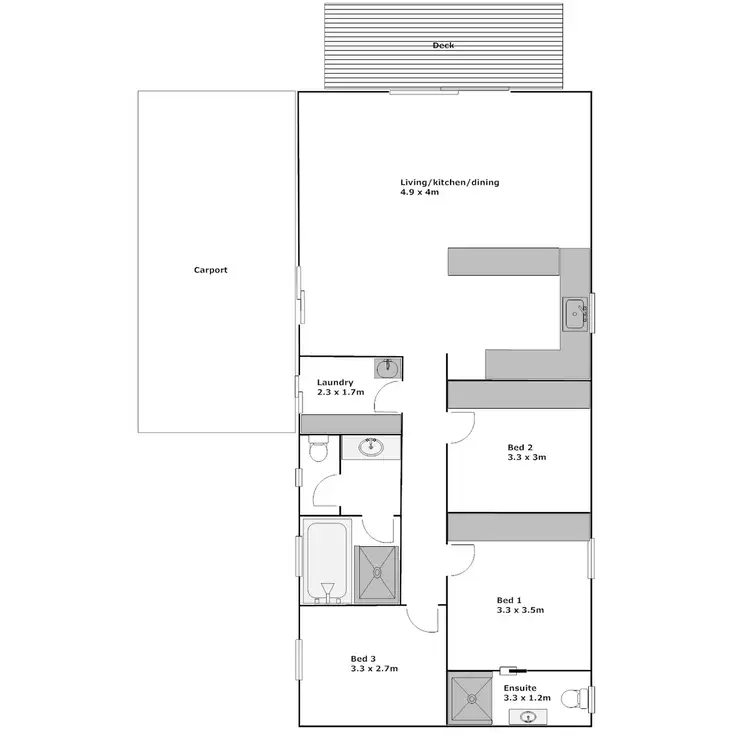 Floorplan of Homely house listing, 2/1 McDonald Avenue, Port Lincoln SA 5606