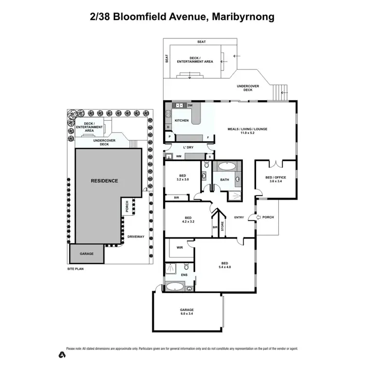 Floorplan of Homely townhouse listing, 2/38 Bloomfield Avenue, Maribyrnong VIC 3032
