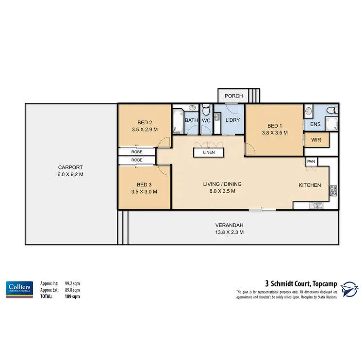 Floorplan of Homely house listing, 3 Schmidt Court, Top Camp QLD 4350