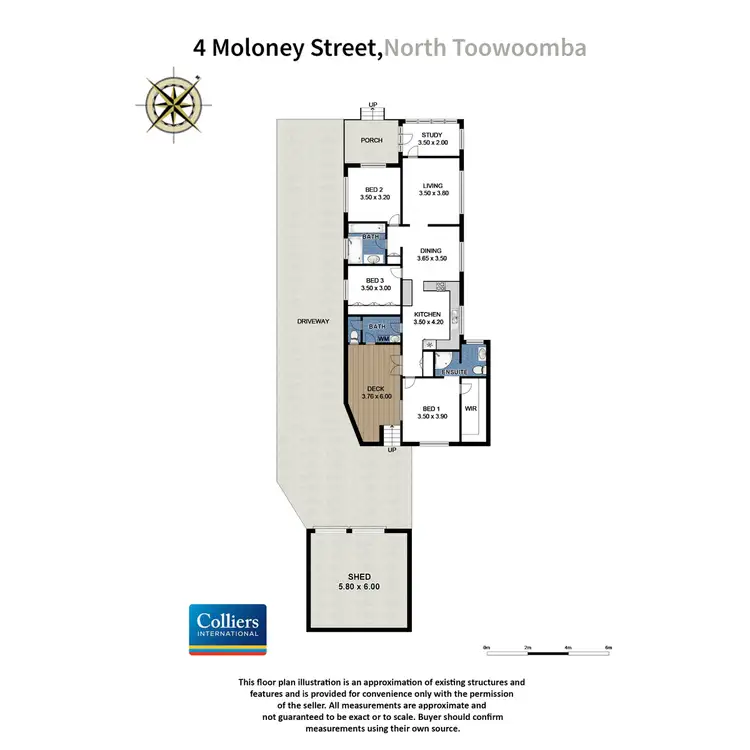 Floorplan of Homely house listing, 4 Moloney Street, North Toowoomba QLD 4350