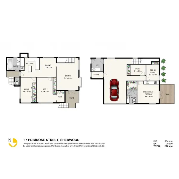 Floorplan of Homely house listing, 87 Primrose Street, Sherwood QLD 4075