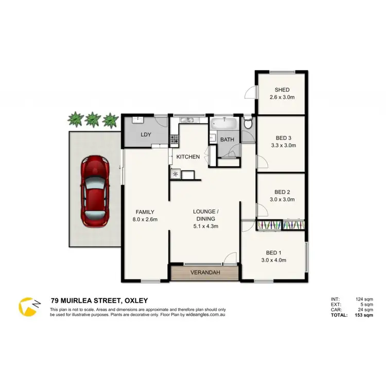 Floorplan of Homely house listing, 79 Muirlea Street, Oxley QLD 4075