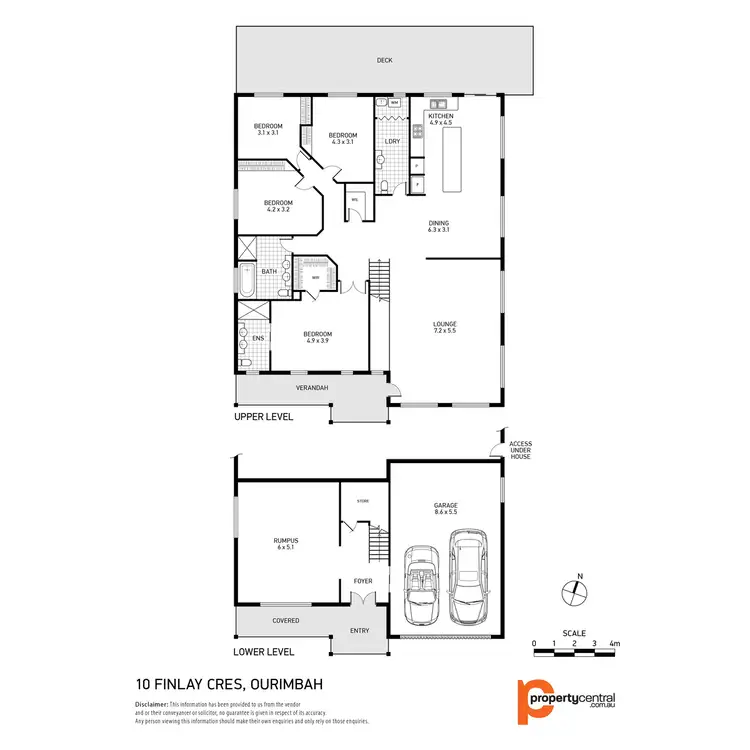 Floorplan of Homely house listing, 10 Finlay Crescent, Ourimbah NSW 2258