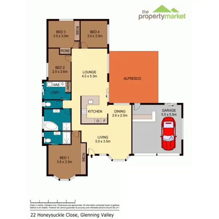 Floorplan of Homely house listing, 22 Honeysuckle Close, Glenning Valley NSW 2261