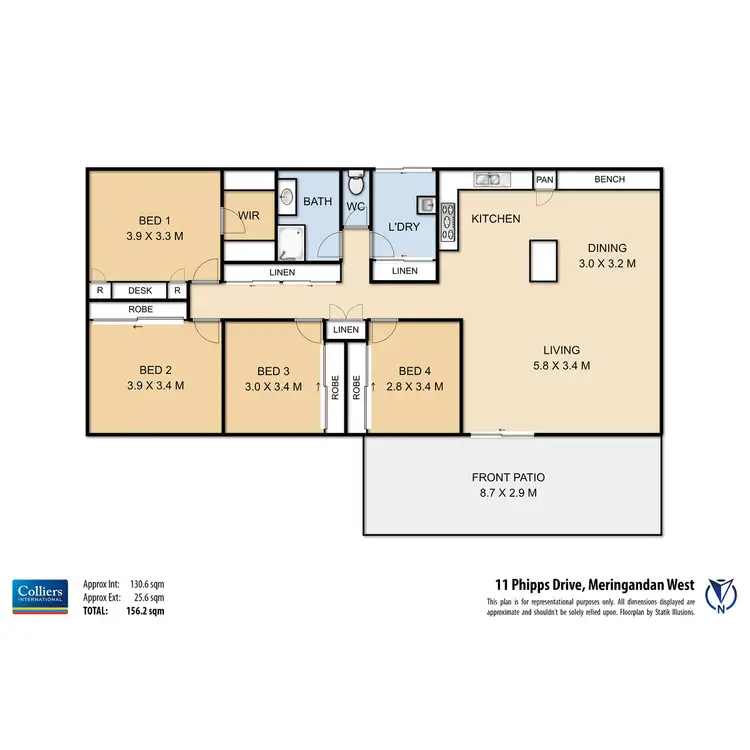 Floorplan of Homely house listing, 11 Phipps Drive, Meringandan West QLD 4352