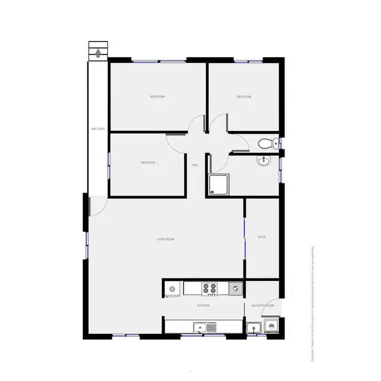Floorplan of Homely house listing, 3 Bridge Street, Wolumla NSW 2550