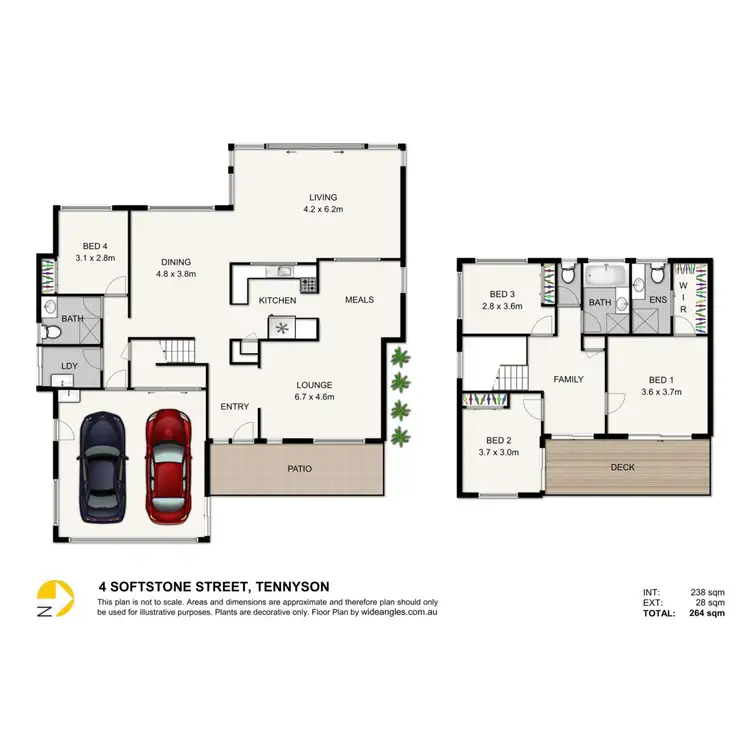 Floorplan of Homely house listing, 4 Softstone Street, Tennyson QLD 4105