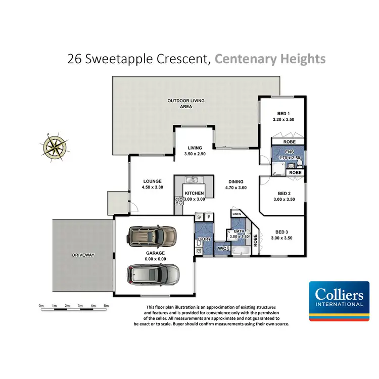 Floorplan of Homely house listing, 26 Sweetapple Crescent, Centenary Heights QLD 4350