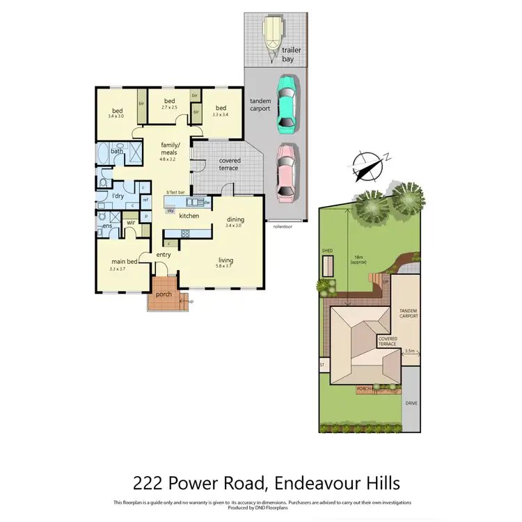 Floorplan of Homely house listing, 222 Power Road, Endeavour Hills VIC 3802