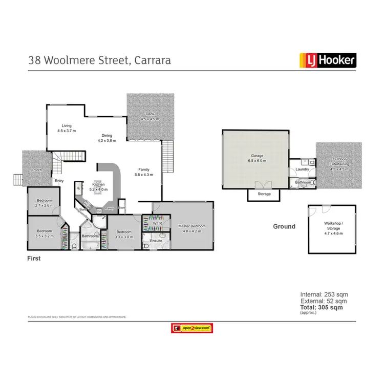 Floorplan of Homely house listing, 38 Woolmere Street, Carrara QLD 4211