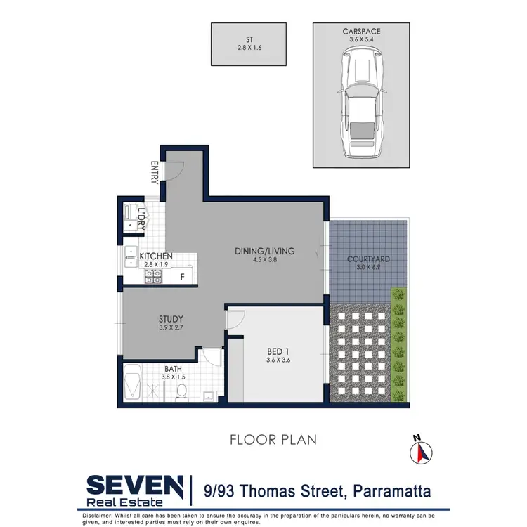 Floorplan of Homely apartment listing, 9/93-95 Thomas Street, Parramatta NSW 2150