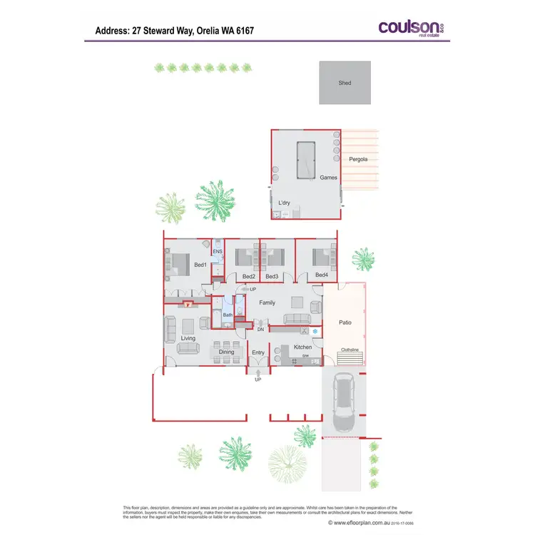 Floorplan of Homely house listing, 27 Steward Way, Orelia WA 6167