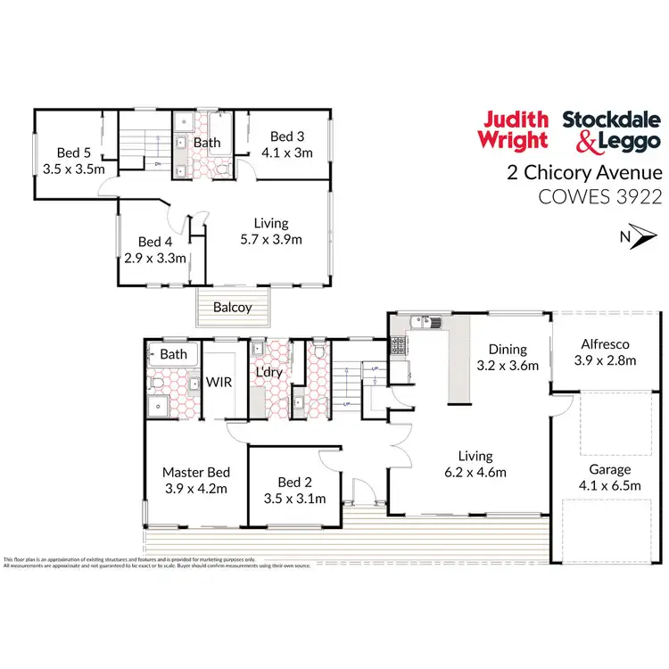 Floorplan of Homely house listing, 2 Chicory Avenue, Cowes VIC 3922