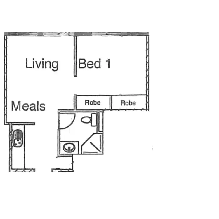 Floorplan of Homely apartment listing, 717/339 Swanston Street, Melbourne VIC 3000