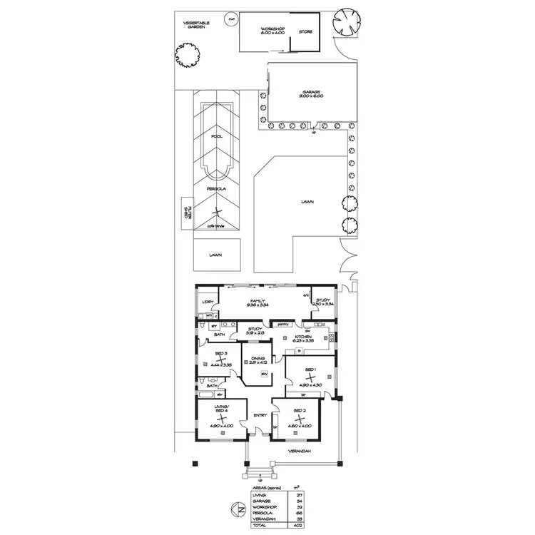 Floorplan of Homely house listing, 5 Tallala Terrace, Myrtle Bank SA 5064