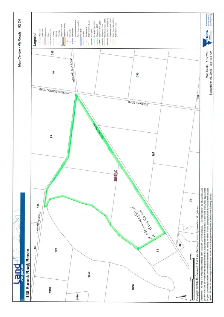 Floorplan of Homely rural property listing, 135 Eurack Road, Beeac VIC 3251