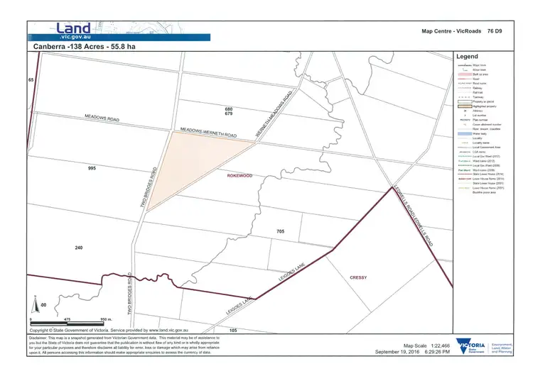 Floorplan of Homely rural property listing, Rokewood-Meadows Road, Rokewood VIC 3330