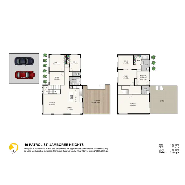 Floorplan of Homely house listing, 19 Patrol Street, Jamboree Heights QLD 4074