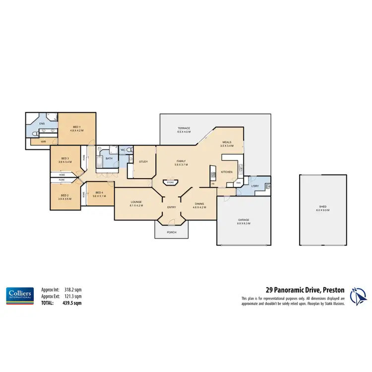 Floorplan of Homely house listing, 29 Panoramic Drive, Preston QLD 4352