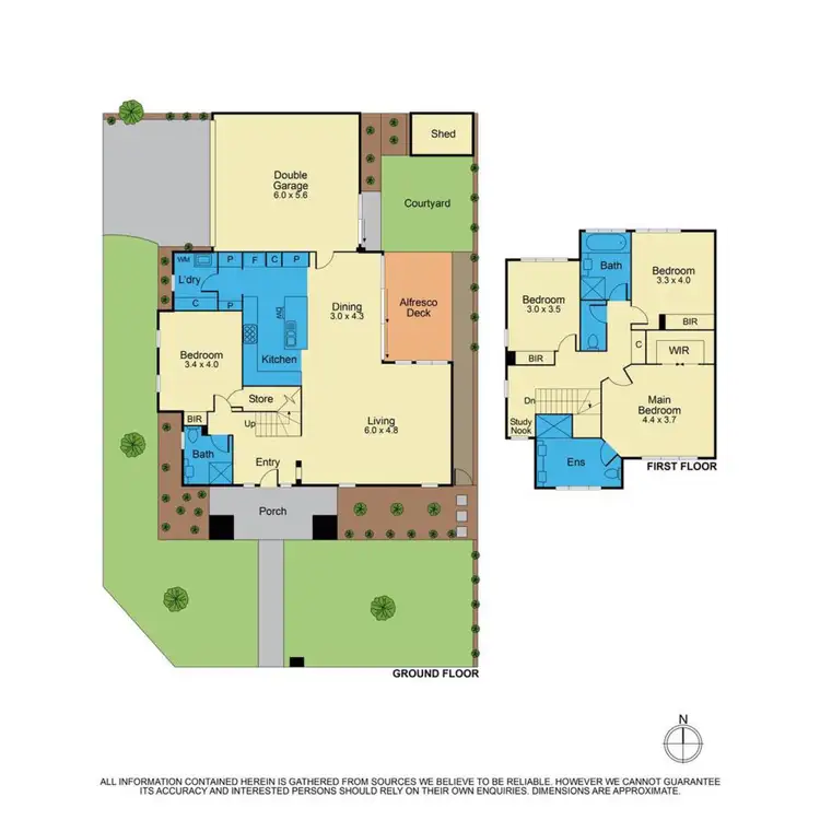 Floorplan of Homely townhouse listing, 6 Birkby Street, Box Hill North VIC 3129
