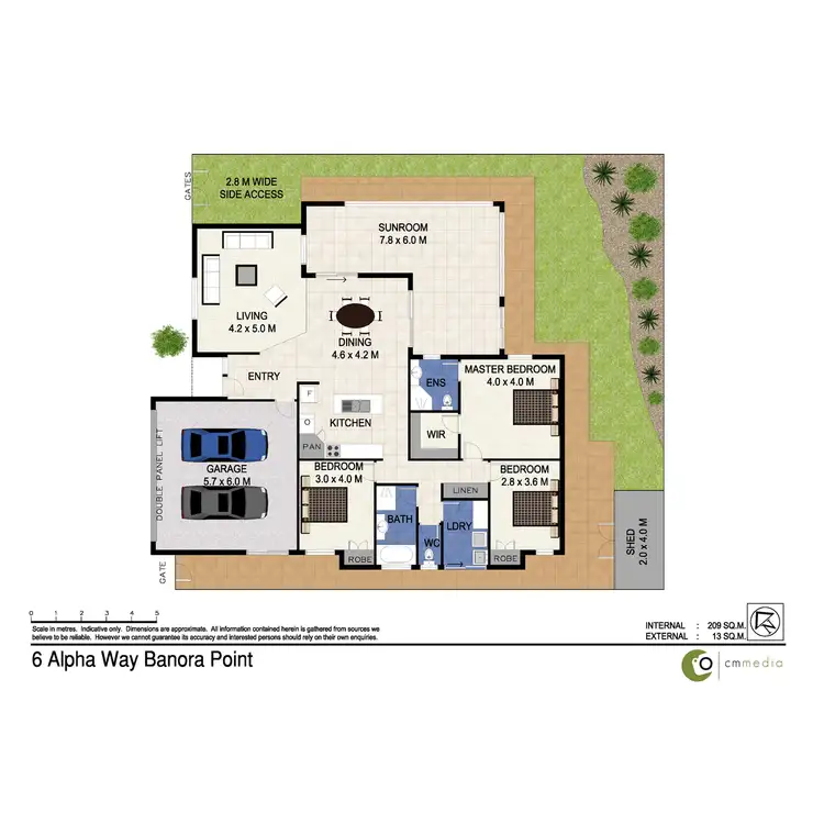 Floorplan of Homely house listing, 6 Alpha Way, Banora Point NSW 2486