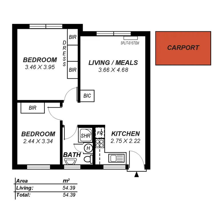 Floorplan of Homely unit listing, 17/4 Keen Avenue, Glenelg East SA 5045