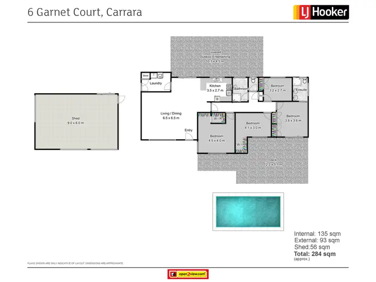 Floorplan of Homely house listing, 6 Garnet Court, Carrara QLD 4211