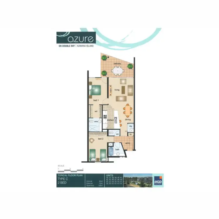 Floorplan of Homely unit listing, 58/10 Grand Parade, Kawana Island QLD 4575