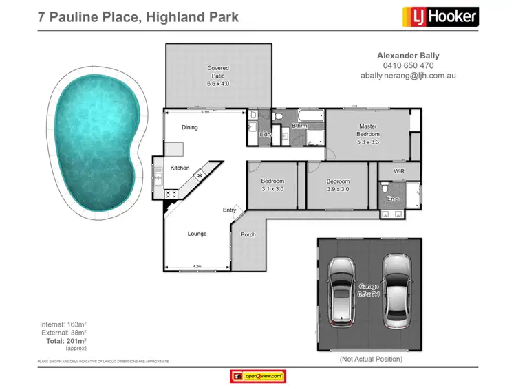 Floorplan of Homely house listing, 7 Pauline Place, Highland Park QLD 4211
