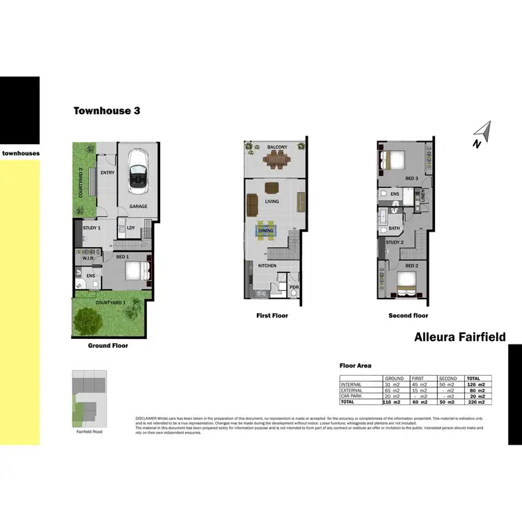 Floorplan of Homely townhouse listing, 3/371 Fairfield Road, Yeronga QLD 4104