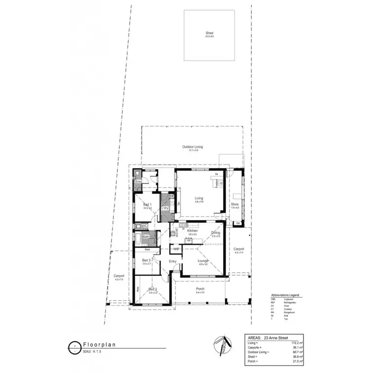 Floorplan of Homely house listing, 23 Anne Street, Tolland NSW 2650