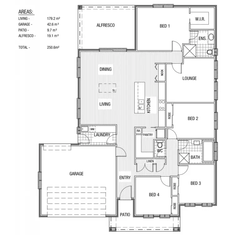Floorplan of Homely house listing, 12 Chipp Place, Lloyd NSW 2650