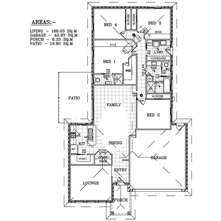Floorplan of Homely house listing, 25 Darcy Drive, Boorooma NSW 2650
