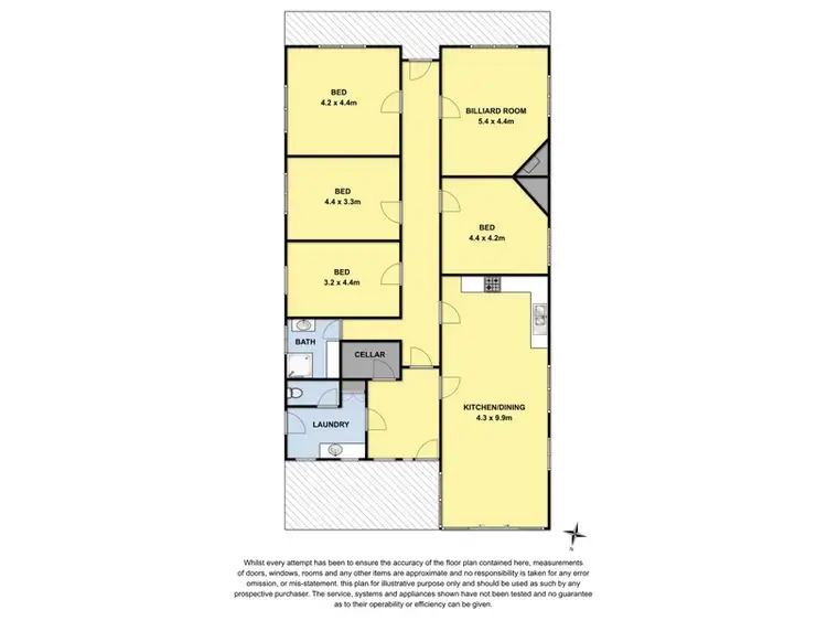 Floorplan of Homely rural property listing, 70 Becketts Road, Wool Wool VIC 3249
