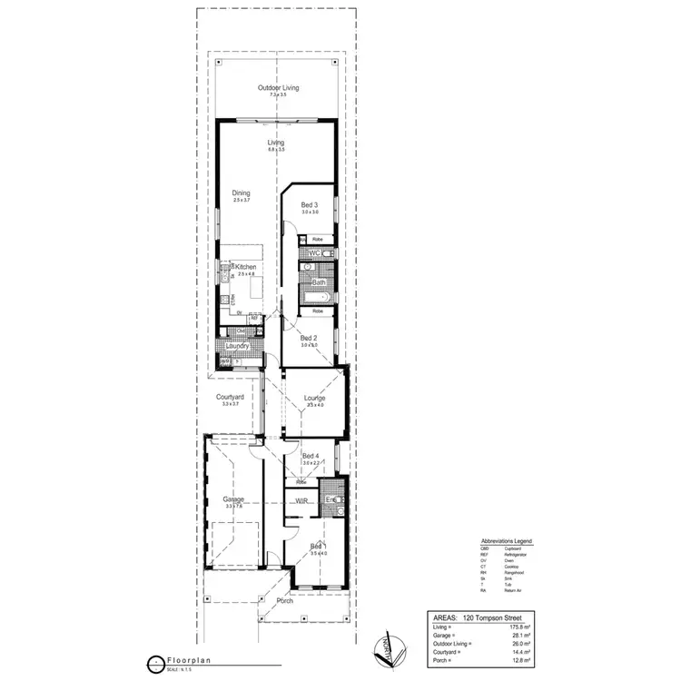 Floorplan of Homely house listing, 120 Tompson Street, Wagga Wagga NSW 2650