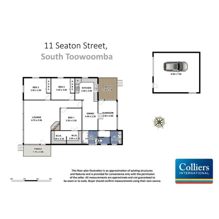 Floorplan of Homely house listing, 11 Seaton Street, South Toowoomba QLD 4350