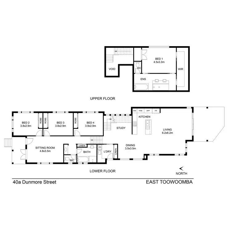 Floorplan of Homely house listing, 40A Dunmore Street, East Toowoomba QLD 4350