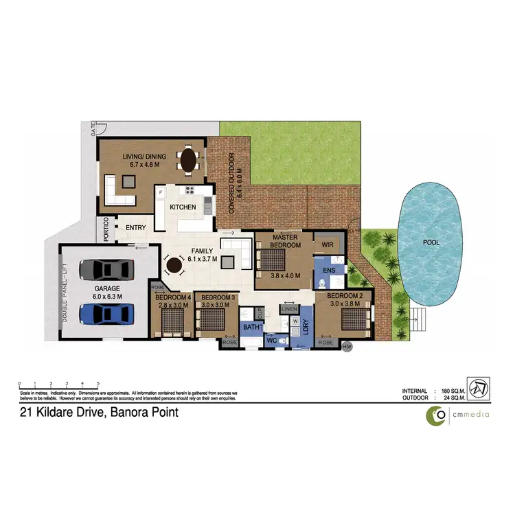 Floorplan of Homely house listing, 21 Kildare Drive, Banora Point NSW 2486