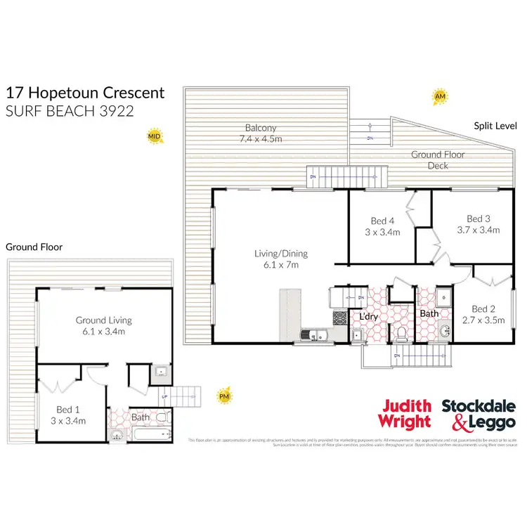 Floorplan of Homely house listing, 17 Hopetoun Crescent, Surf Beach VIC 3922