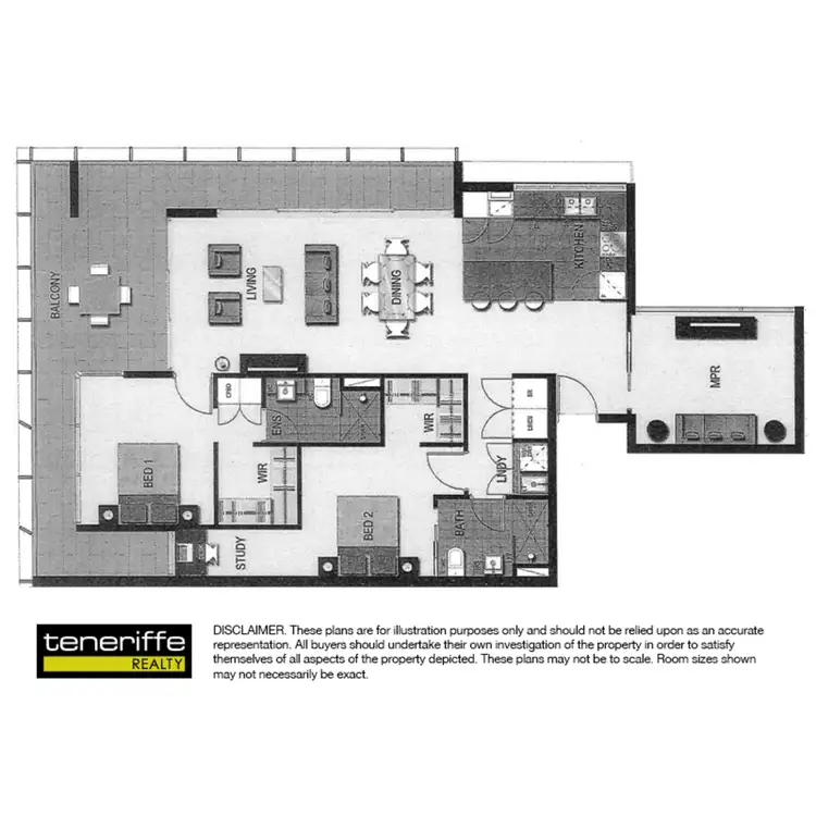 Floorplan of Homely apartment listing, 30 Festival Place, Newstead QLD 4006