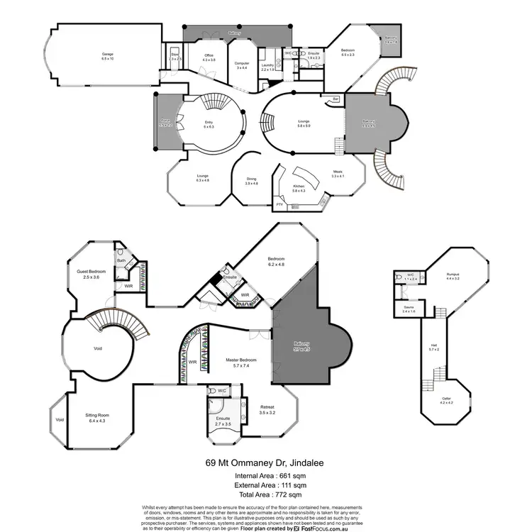 Floorplan of Homely house listing, 69 Mt Ommaney Drive, Jindalee QLD 4074