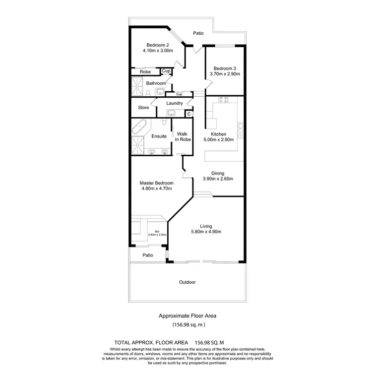 Floorplan of Homely villa listing, Port Meirion, 3 Marina Crescent, Hollywell QLD 4216