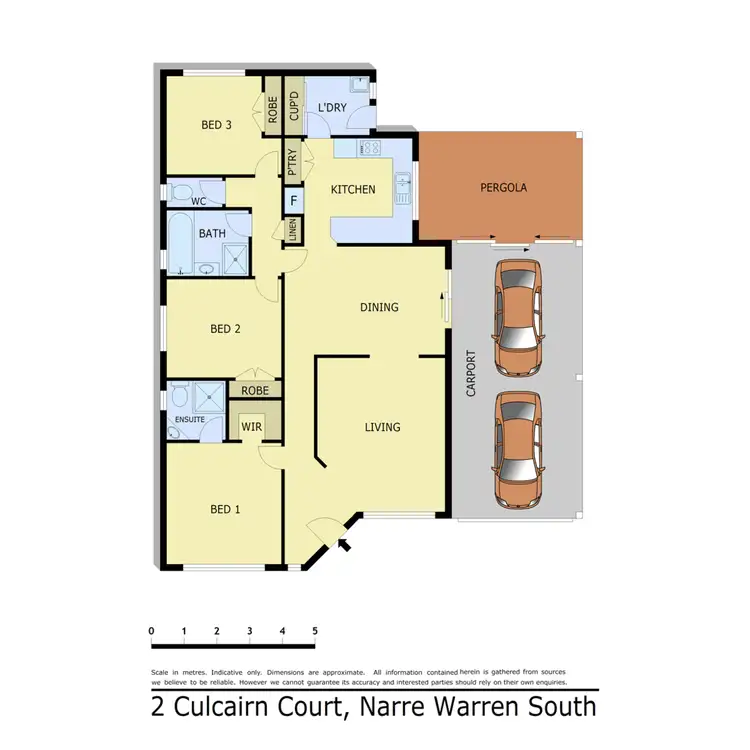 Floorplan of Homely house listing, 2 Culcairn Court, Narre Warren South VIC 3805