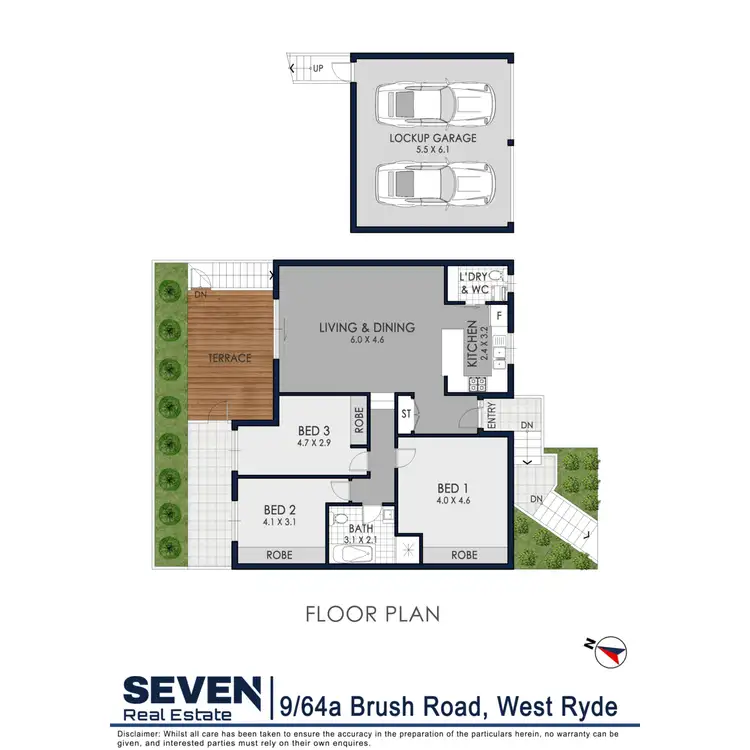 Floorplan of Homely townhouse listing, 9/64A Brush Road, West Ryde NSW 2114
