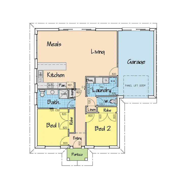Floorplan of Homely townhouse listing, 2/139 Reeve Street, Sale VIC 3850