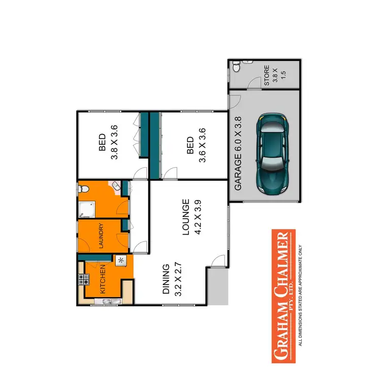 Floorplan of Homely unit listing, 1/195 Macarthur Street, Sale VIC 3850